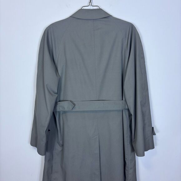 Christain Dior Monsieur Taupe Men's 100% Wool Lined Trench Coat Jacket 42R - Picture 5 of 11